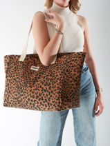 Schoudertas Leopard Hindbag Bruin leopard LE-vue-porte