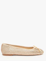 Ballerinas Uit Leder Inuovo Goud accessoires A92002
