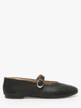 Ballerinas Met Riempjes Uit Leder Inuovo Zwart accessoires C11003
