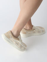 Mocassins Wendy Comf Cottage Hey dude Beige accessoires 43728-vue-porte