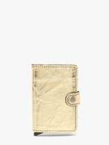 Kaarthouder Mini Wallet Crunch Leder Secrid Goud crunch MCR