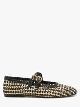 Ballerinas Met Riempjes Uit Leder Inuovo Zwart accessoires D47001