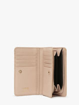 Portefeuille Met Rits Ninon Leder Lancel Beige ninon A11123-vue-porte