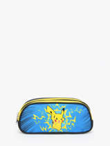 Pennenzak 2 Compartimenten Pokemon Blauw pikachu eclair 25IK207D