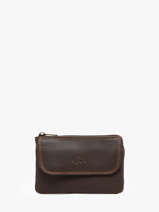 Portemonnee Leder Katana Bruin marina 753120