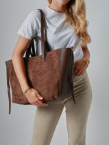 Schoudertas Format A4 Gallantry Bruin format a4 1-vue-porte