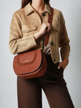 Cross Body Tas M Lasso Leder Etrier Bruin lasso ELAS152M-vue-porte