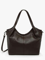 Schoudertas Caviar Leder Milano Bruin caviar CA25061