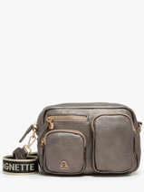 Cross Body Tas Pocket Lulu castagnette Zilver pocket ZAHRA