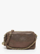 Cross Body Tas Vintage Leder Mila louise Bruin vintage 23673XSX
