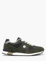 Sneakers Uit Leder Serge blanco Groen men CHA2360P