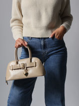 Cross Body Tas London Gelakt Miniprix Beige london KJ62072-vue-porte