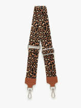 Schouderriem Milano Bruin caviar CA25LPAB