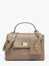 Handtas Mademoiselle Grace Leder Lancaster Beige mademoiselle grace 102