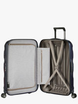 Harde Reiskoffer C-lite Samsonite Blauw c-lite CS2003-vue-porte