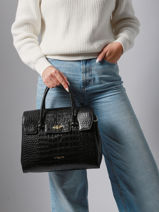 Handtassen Exo Leder Lancaster Zwart exo 85-vue-porte