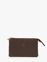 Portemonnee Caviar Leder Crinkles Bruin caviar 14538