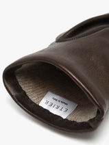 Dameshandschoenen Leder Etrier Zwart accessoires EGLO412G-vue-porte