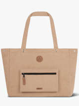 Schoudertas A4 Formaat Adventurer Gerecycleerd Polyester Cabaia Beige adventurer TOTEBAGL