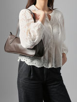 Longchamp Looong Schoudertas Bruin-vue-porte