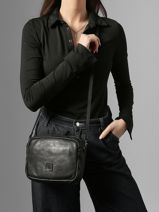 Cross Body Tas Heritage Leder Biba Geel heritage BT32-vue-porte