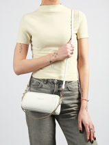 Cross Body Tas Milano Ana Leder Lancaster Wit milano ana 100-vue-porte