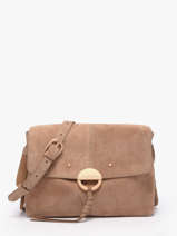 Cross Body Tas Othilia In Su�de Leder Vanessa bruno Beige othilia 55V40813
