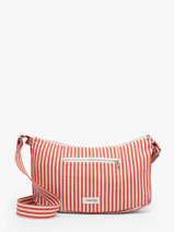 Cross Body Tas Spring Striped Katoen Rivedroite Rood spring striped MCHASTRI