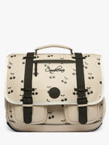 Boekentas 3 Compartimenten Cameleon Beige vintage north PBVWCA41