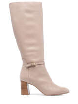 Laarzen Met Hak Tania Uit Leder Brenda zaro Roze accessoires 4540