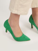 Pumps Met Naaldhak Uit Leder Tamaris Groen accessoires 20-vue-porte