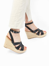 Sandalen Met Platformzool Careena Uit Leder Ugg Zwart accessoires 1128251-vue-porte