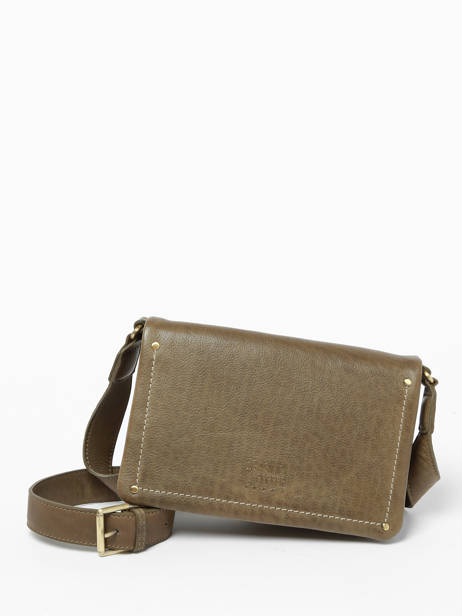 Cross Body Tas Boston Leder Basilic pepper Groen boston BBOS01 ander zicht 2