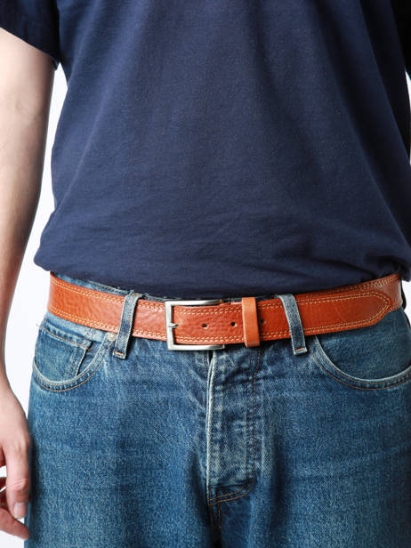Riem Petit prix cuir Bruin belt 35 ander zicht 1