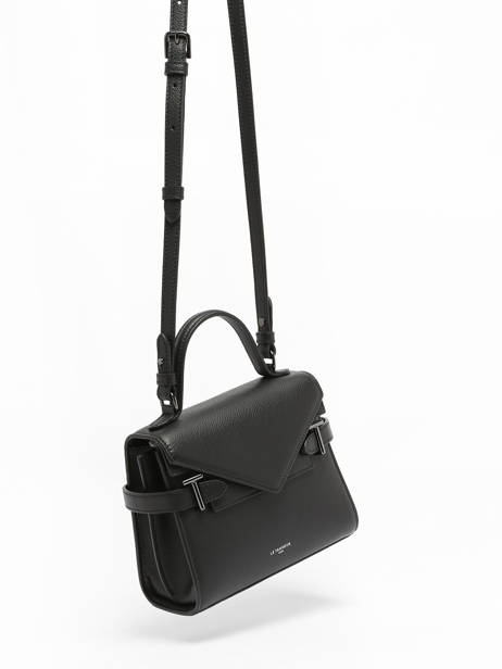 Cross Body Tas S Emily Grainé Leder Le tanneur Zwart emily TEMI1006 ander zicht 2