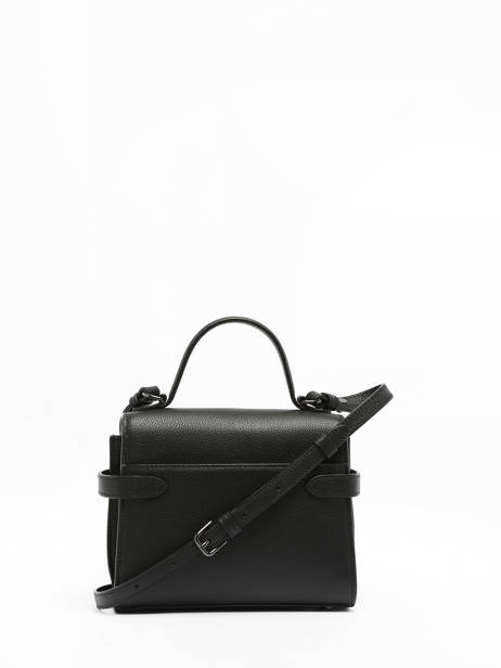 Cross Body Tas S Emily Grainé Leder Le tanneur Zwart emily TEMI1006 ander zicht 4