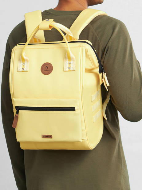 Personaliseerbare Rugzak Adventurer Medium Cabaia Geel adventurer BAGS ander zicht 1