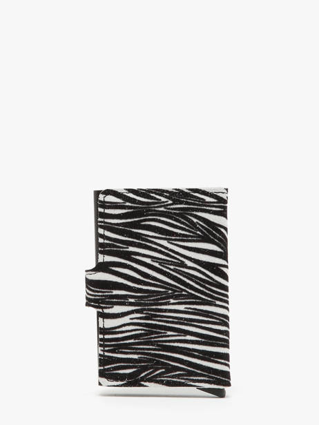Mini Kaarthouder Zebra Leder Secrid Zwart zebra MZE ander zicht 3