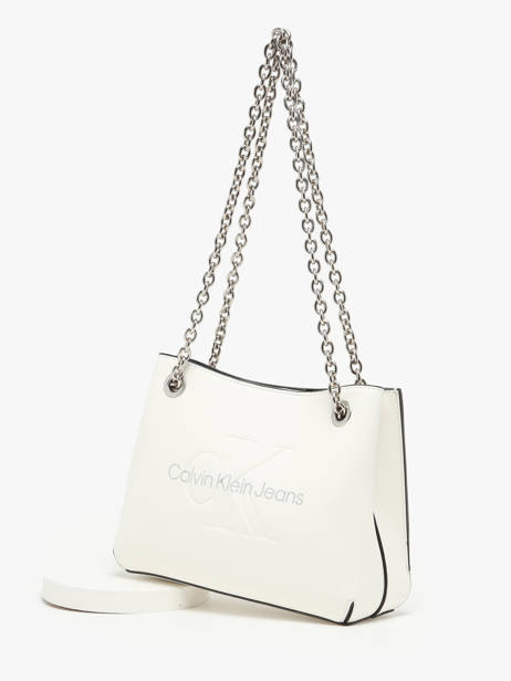 Schoudertas Sculpted Calvin klein jeans Wit sculpted K607831 ander zicht 2