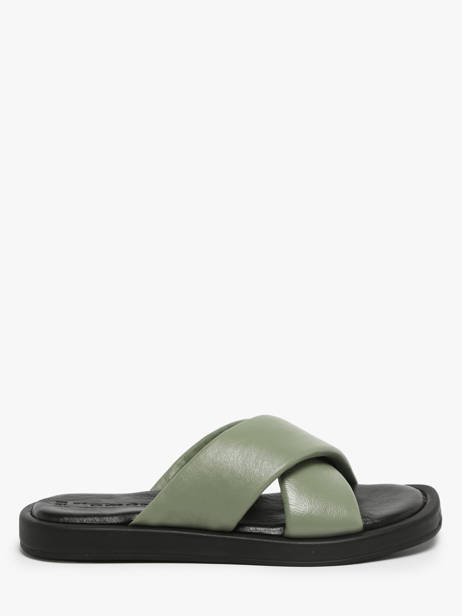 Slippers Uit Leder Tamaris Groen accessoires 42