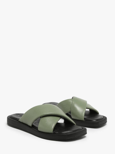 Slippers Uit Leder Tamaris Groen accessoires 42 ander zicht 1