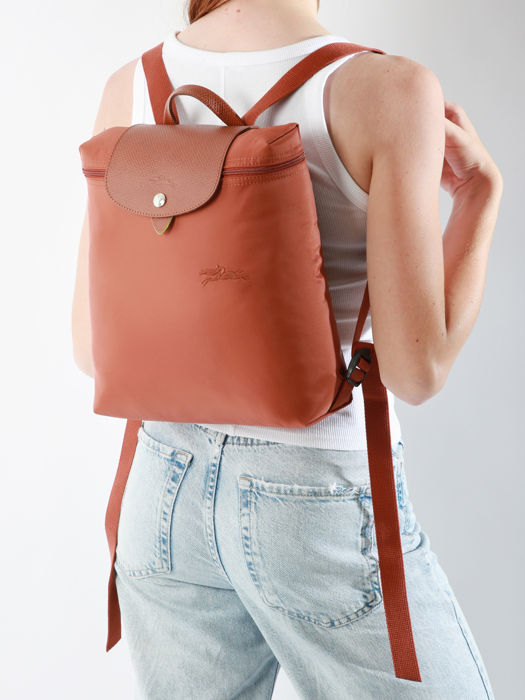 Longchamp Le pliage green Rugzak Bruin