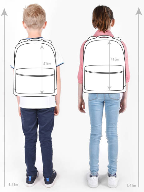 Rugzak 1 Compartiment Caramel et cie Roze boheme FI ander zicht 1