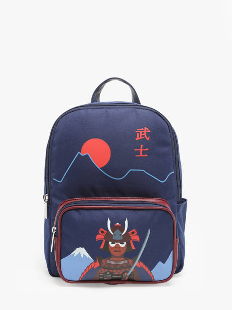 Mini Rugzak Caramel et cie Blauw fier GA