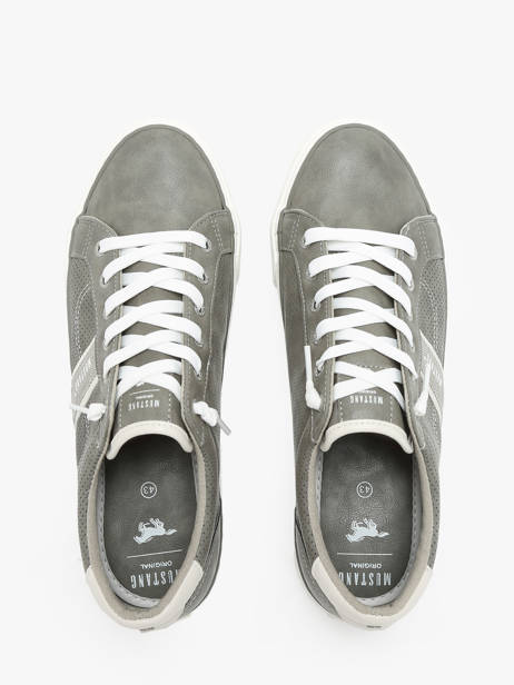 Sneakers Mustang Grijs men 308 ander zicht 4