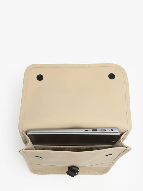 Rugzak 1 Compartiment Rains Beige city 13010 ander zicht 2