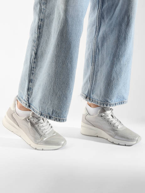 Sneakers Uit Leder Tamaris Zilver women 42 ander zicht 1