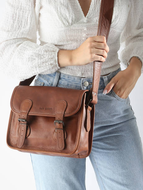 Cross Body Tas La Sacoche Leder Paul marius Bruin vintage S ander zicht 1