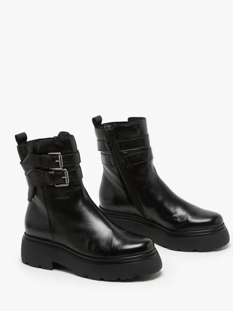 Enkellaarsjes Uit Leder Mjus Zwart women L44201 ander zicht 2