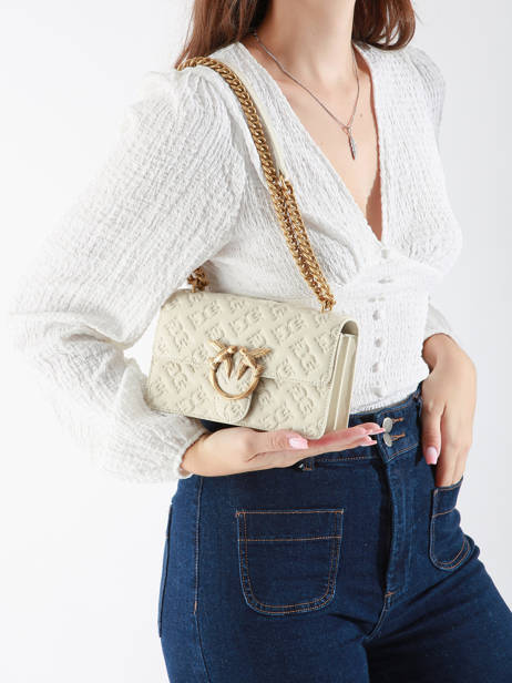 Cross Body Tas Love Bag Icon Leder Pinko Wit love bag icon A1YB ander zicht 1